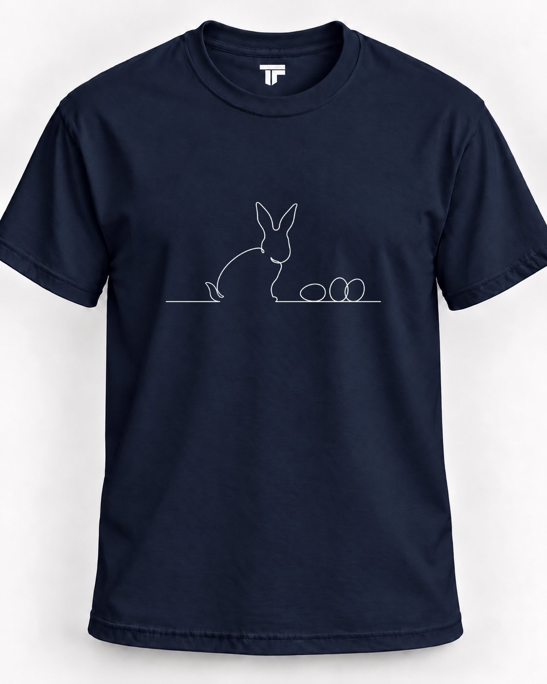 Minimalist Easter Bunny Graphic T-Shirt