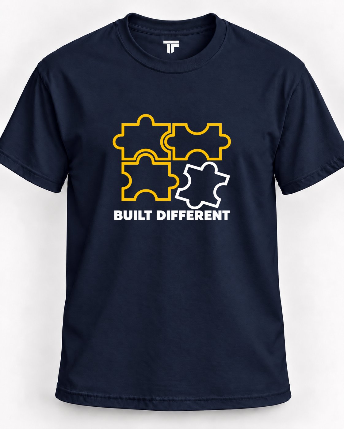 Built Different Puzzle Graphic T-Shirt