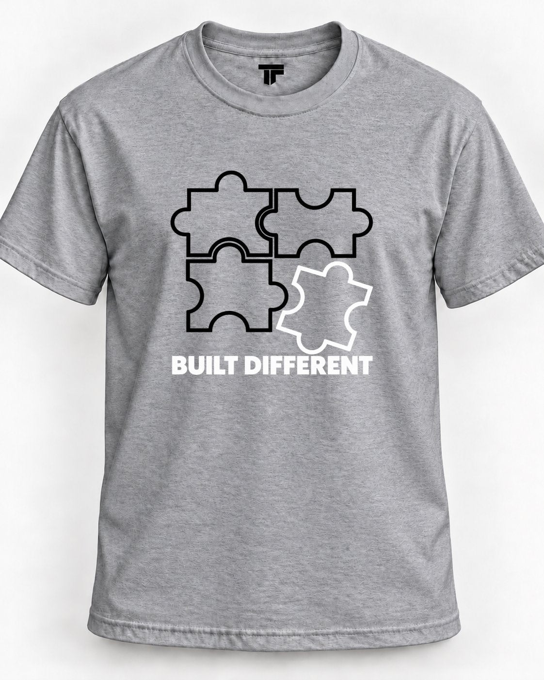 Built Different Puzzle Graphic T-Shirt