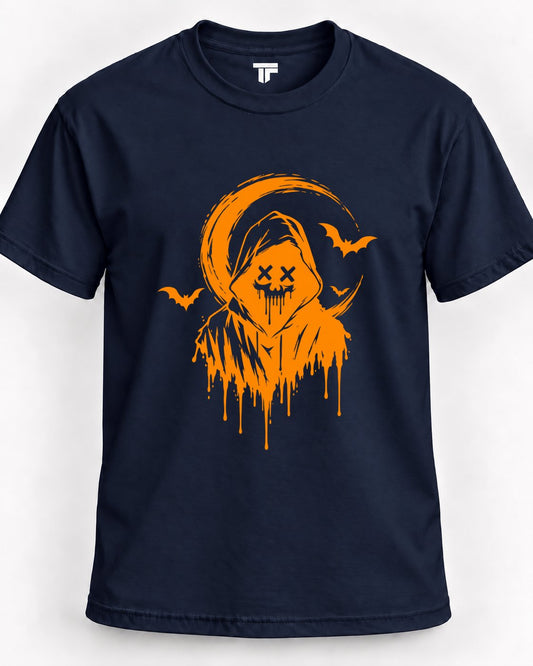 Grim Reaper Gothic Halloween Graphic T-Shirt