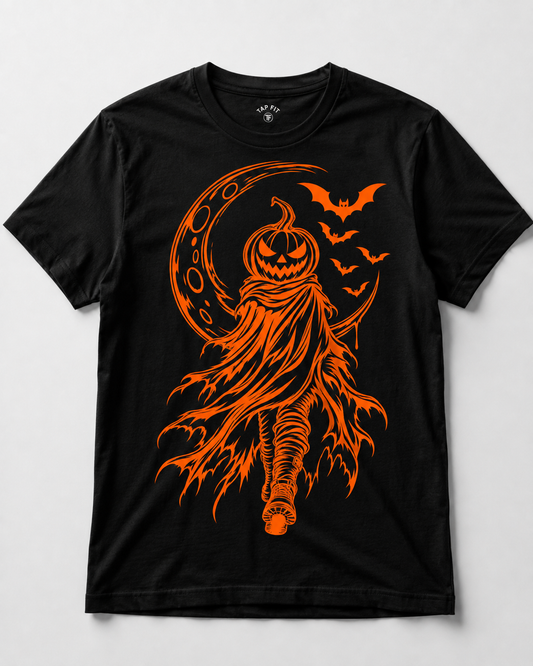 Pumpkin Moon Reaper Halloween T-Shirt